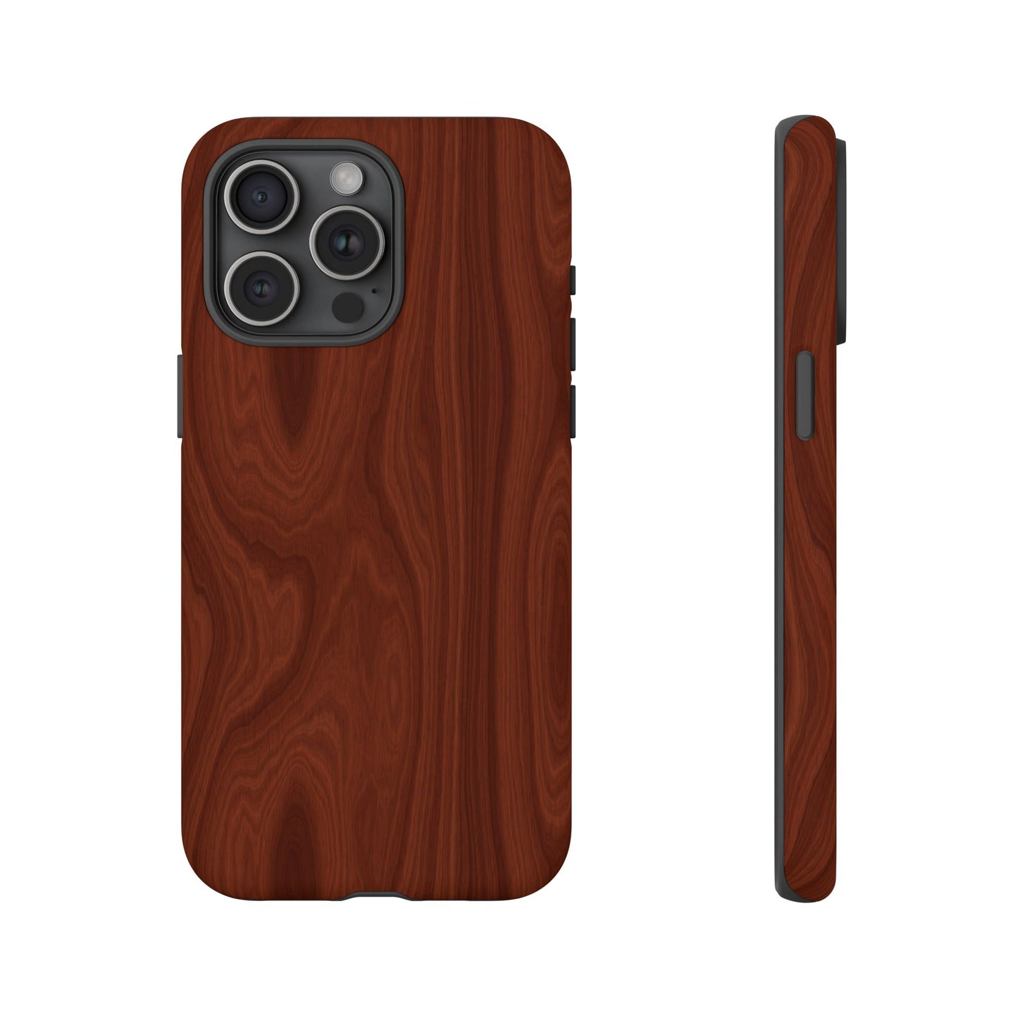 Wood Grain Phone Case, Stylish Tough Cases, Nature-Inspired Protective Cover, Unique Gifts for Him and Her, Eco-Friendly Tech Accessory
