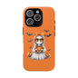 Halloween Ghost Phone Case, Cute Cat Ghost Case, Autumn Phone Cover, Spooky Season Gift, Trick or Treat Case