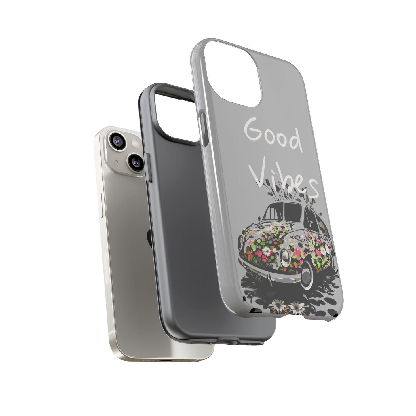 Floral Phone Case | Good Vibes, Phone Accessories, Gift for Her, Trendy Tech, Summer Vibes, Birthday Gift