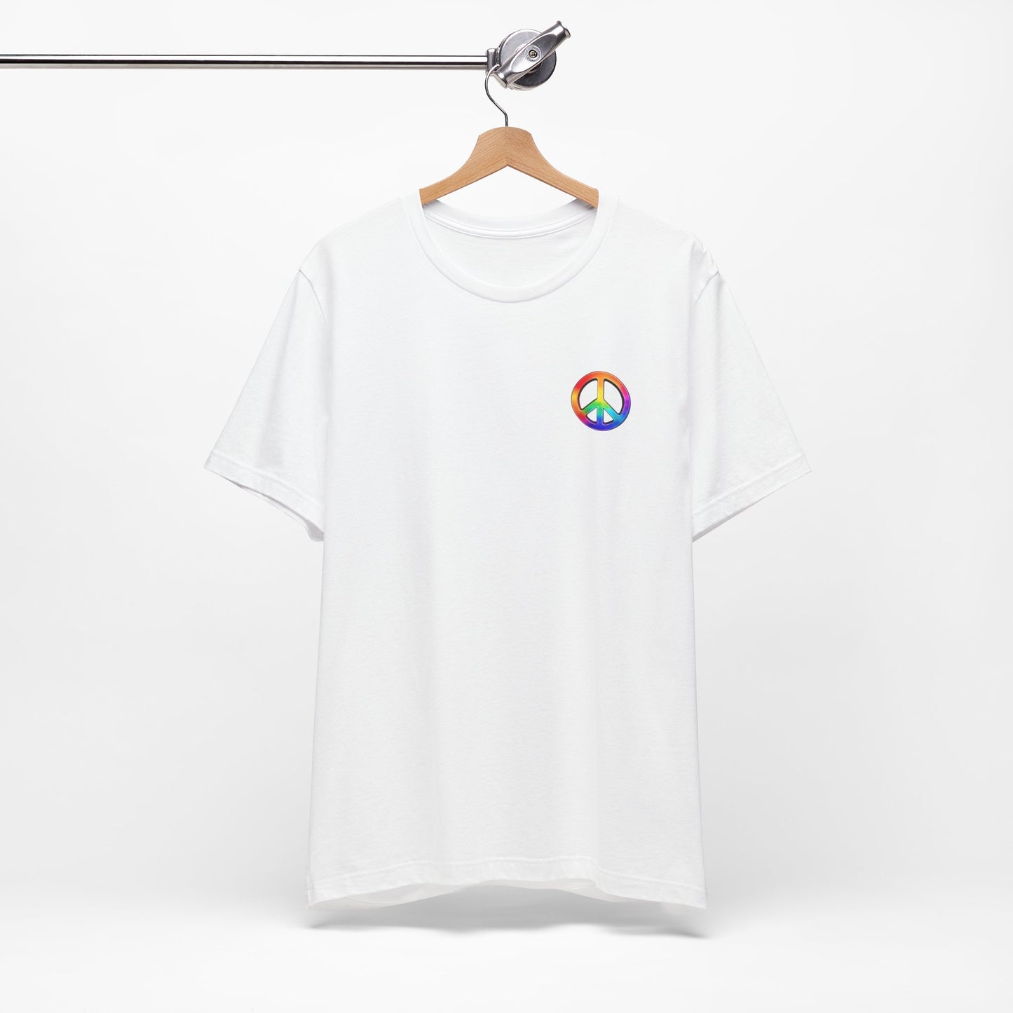 Peace Sign Tie-Dye Tee — Rainbow Hippie Peace Symbol T-Shirt