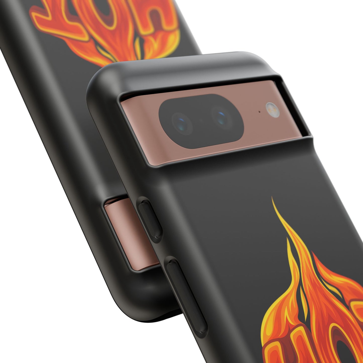 Stylish Phone Case, Hot Flames Design, Gift for Teens, Trendy Accessory, Protective Cover, Unique Phone Case
