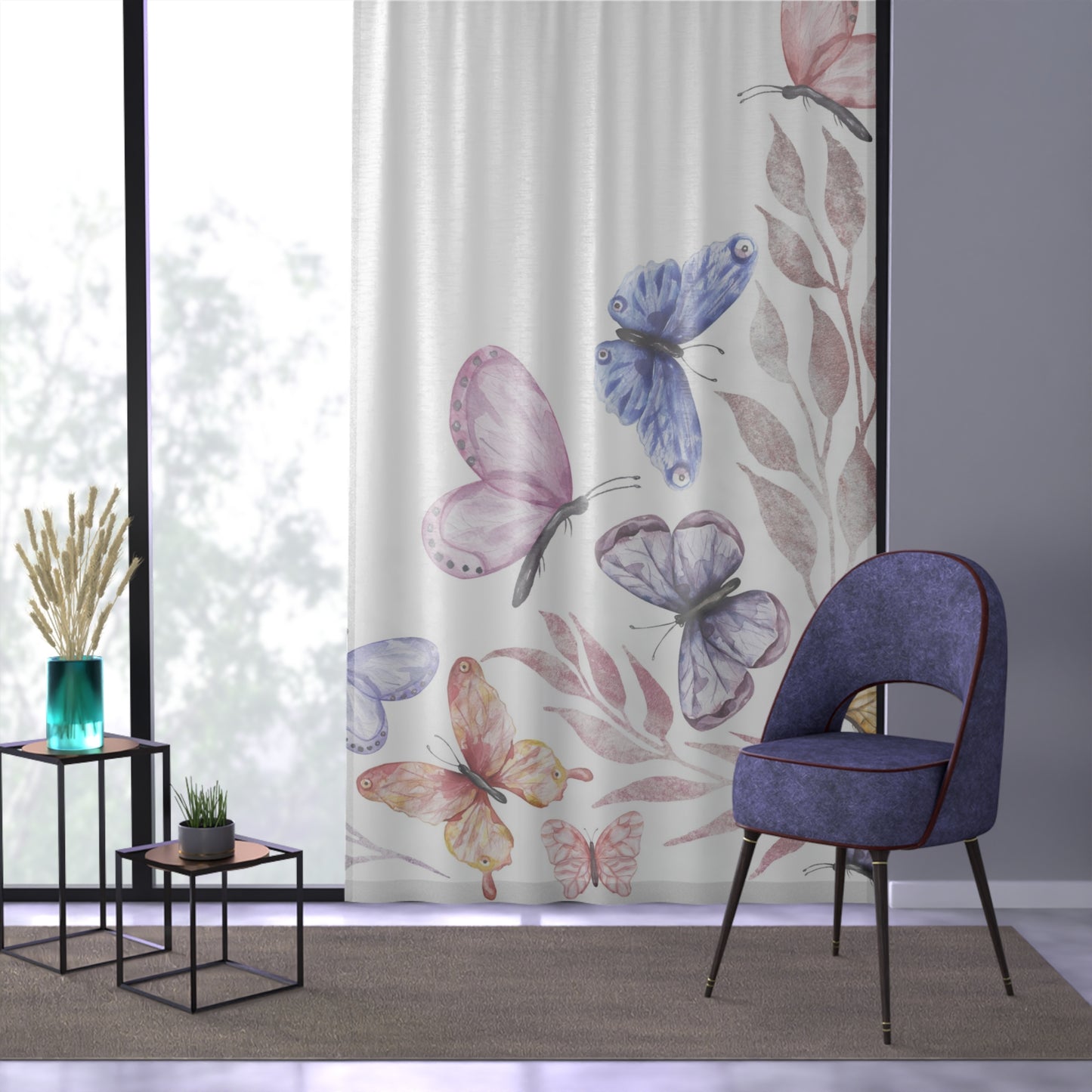 Window Curtain - Wildflowers