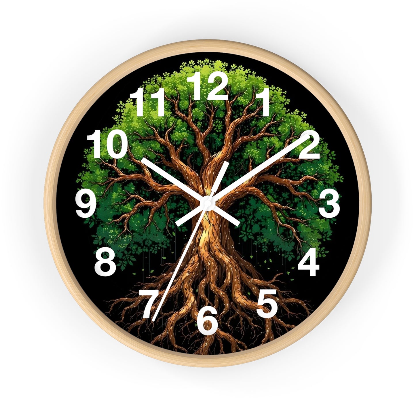 Nature-Inspired Tree Wall Clock, Home Decor, Eco-Friendly Gift, Rustic Aesthetic, Unique Timepiece, Woodland Theme
