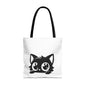 Adorable Cat Face Tote Bag | Cute Kitten Shopping Bag | Gift for Cat Lovers | Everyday Use | Eco-Friendly Accessory