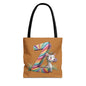 Colorful Zebra Initial Tote Bag, Kids' Backpack, Fun Reusable Shopping Bag, Cute Gift for Animal Lovers, Eco-Friendly, Alphabet Design