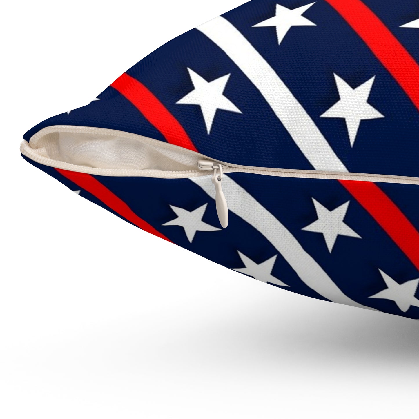USA Patriotic Square Pillow, Decorative Cushion, Americana Home Decor, Fourth of July Gift, Star Stripes Pillow