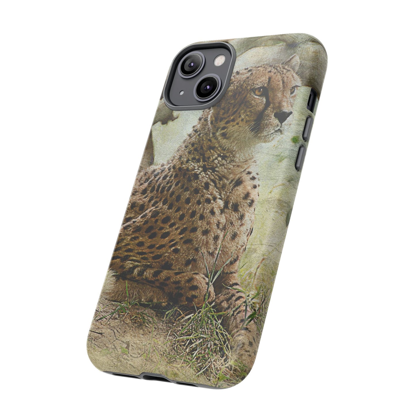 Cheetah Phone Case, Tough Cases, Animal Lover Gift, Wildlife Protection, Eco-Friendly Mobile Cover, Unique Phone Accessory