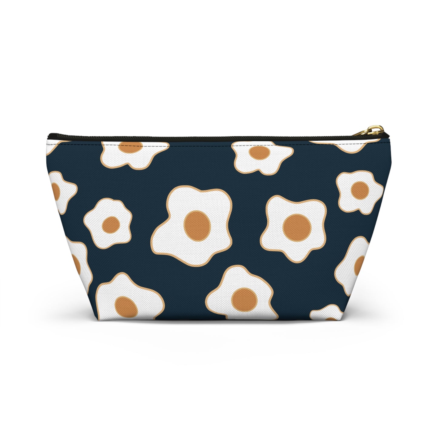 Egg Pattern Accessory Pouch | Cute Makeup Bag, Travel Organizer, Gift for Her, Egg Lover, Fun Pouch, Floral Cosmetic Bag