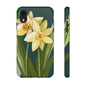 Floral Phone Case - Yellow Daffodil Design, Tough Phone Cover, Spring Decor, Floral Gift, Nature-Inspired Accessories