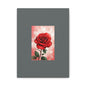 Red Rose Vertical Matte Canvas Print — Romantic Floral Wall Art