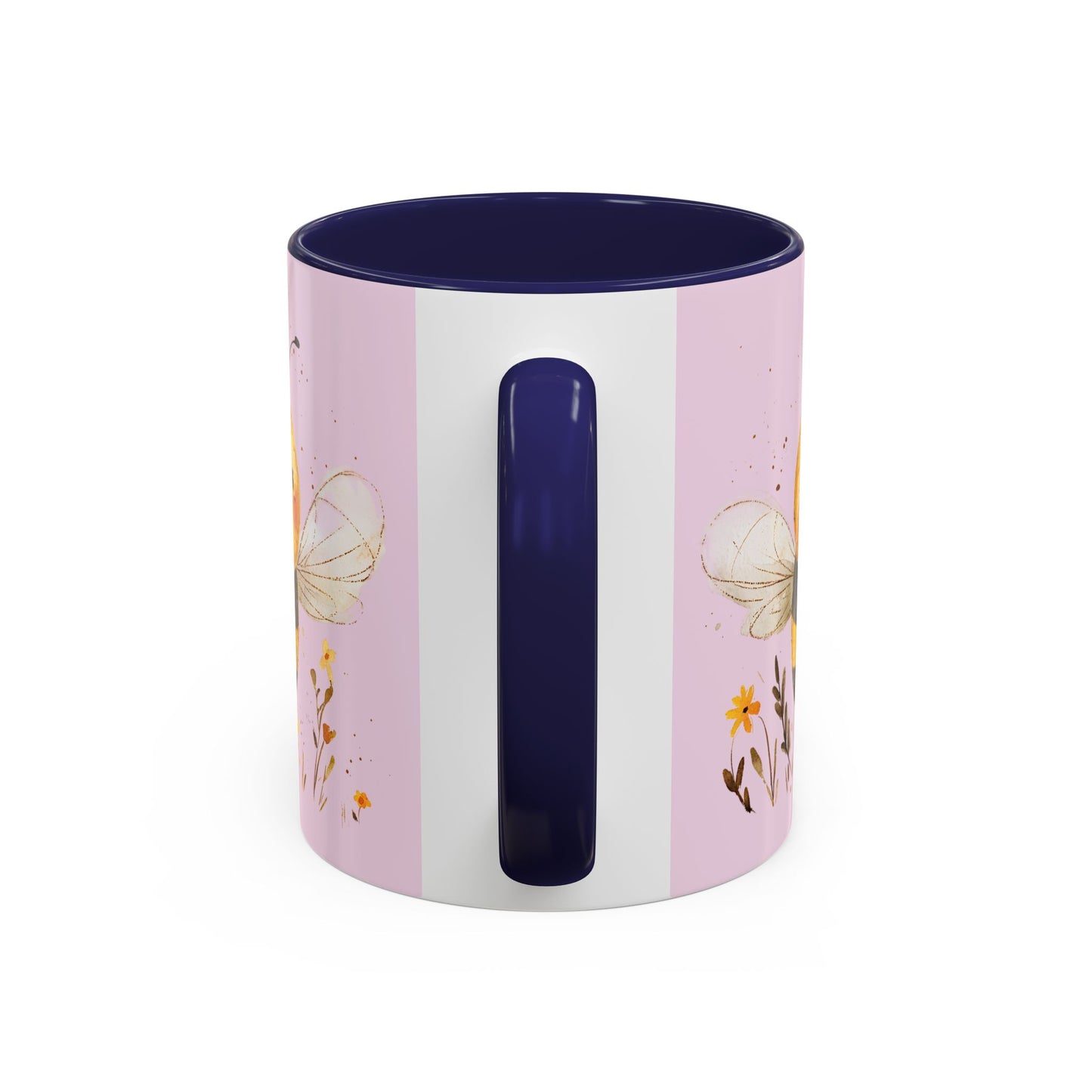 Cute Bee Accent Coffee Mug for Nature Lovers, Fun Bee Design, Gift for Friends, Bee Themed Kitchenware, Bee Lover's Mug