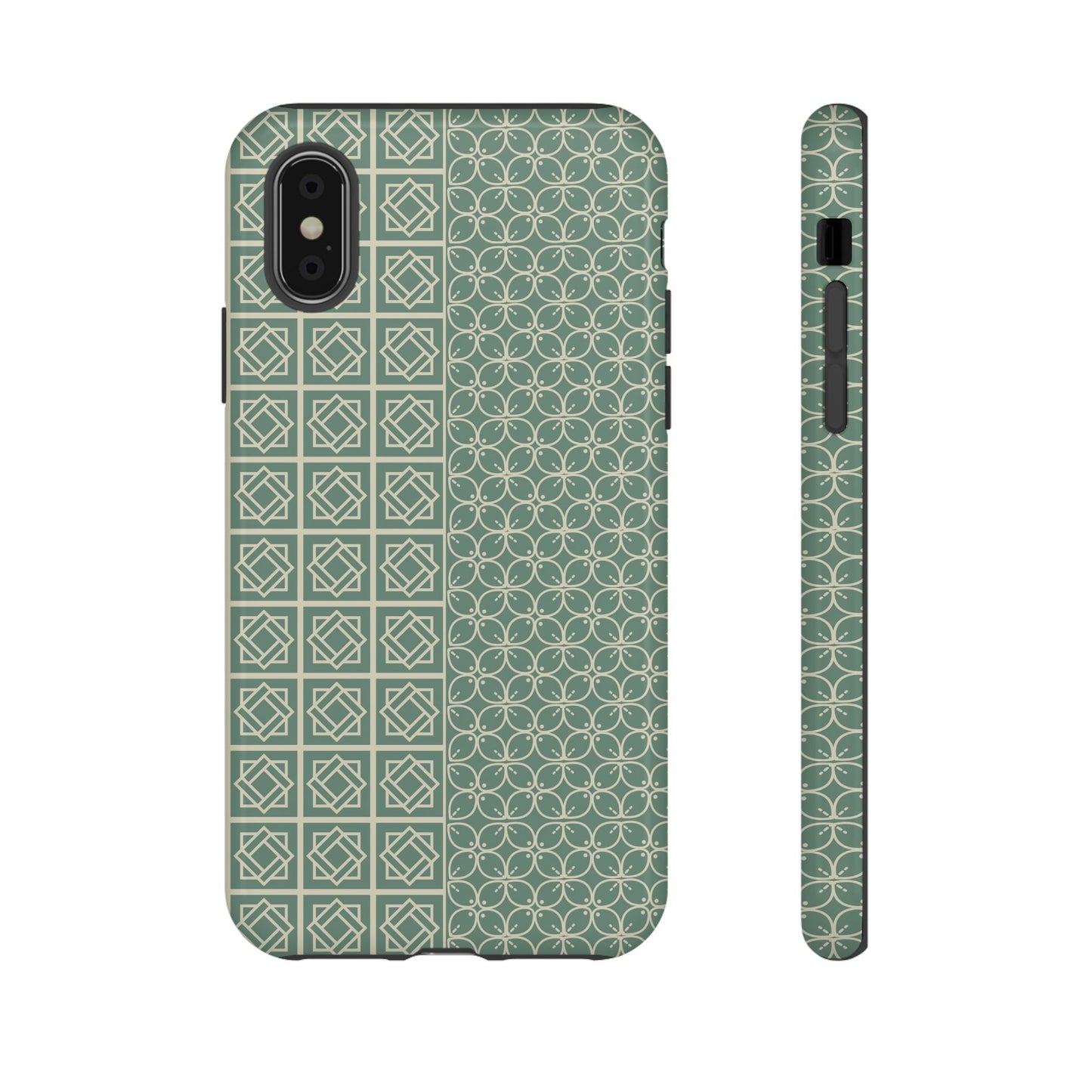 Stylish Phone Case with Geometric Patterns, Tough Cases, Durable Cell Phone Cover, Trendy Smartphone Accessory, Functional Gift Idea