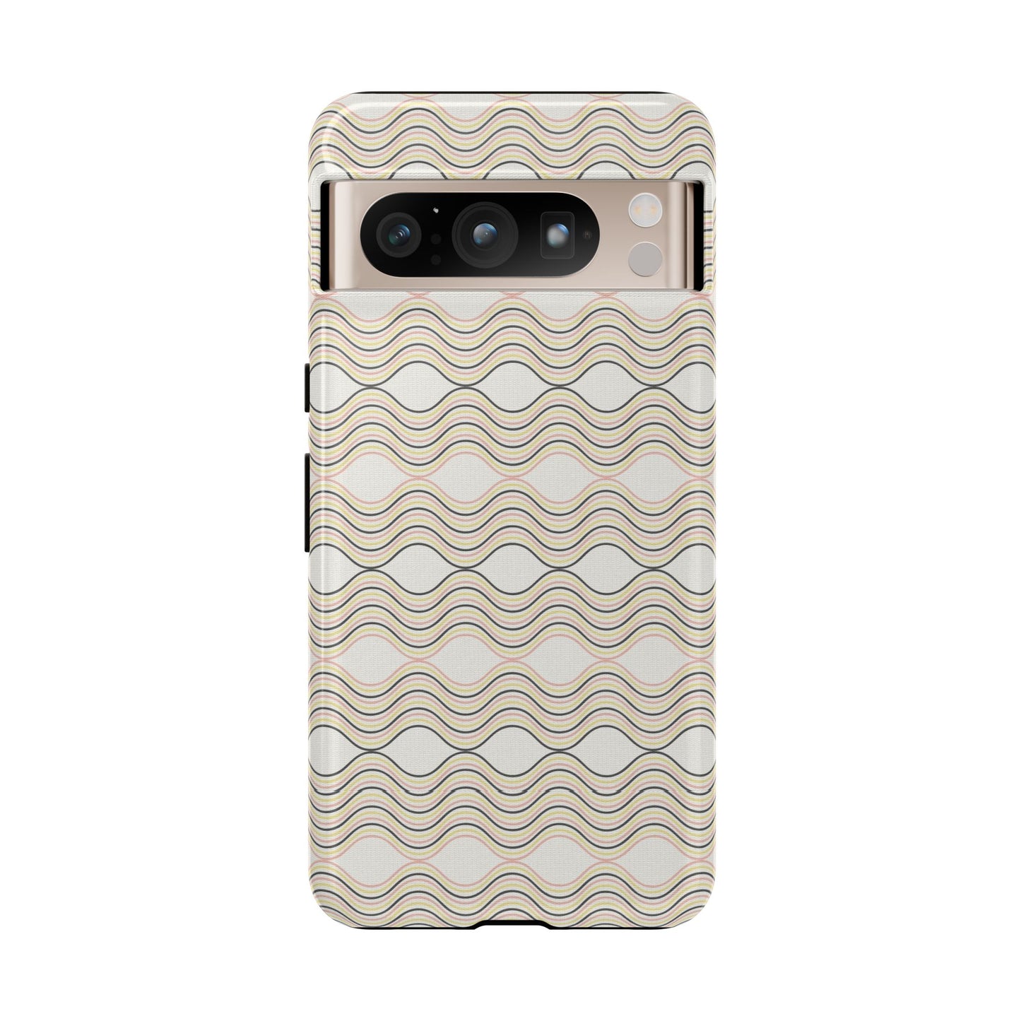 Stylish Phone Case for Tough Protection, Wavy Design, Chic Accessory, Gift for Her, Trendy Tech, Holiday Gift Idea