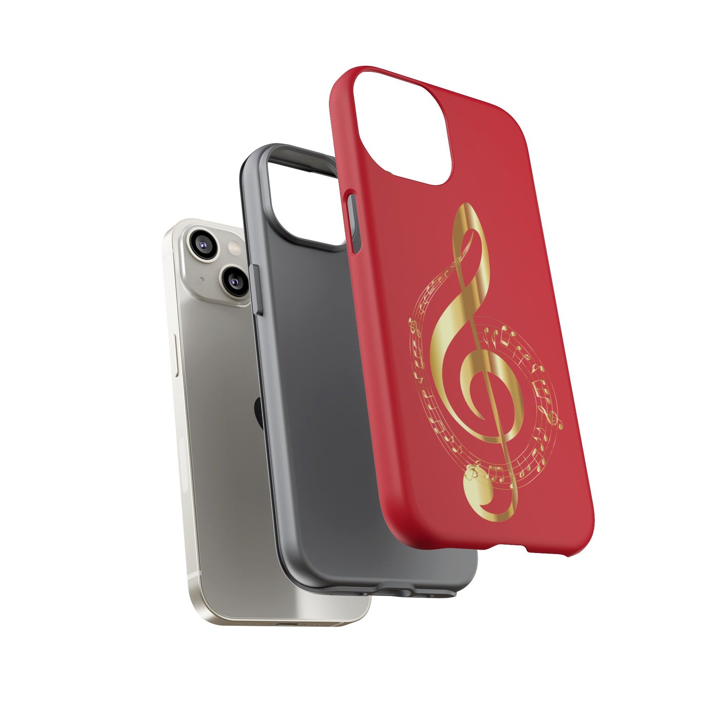 Tough Cases - Red Musical Note