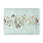 Floral Meadow Glass Cutting Board — Mint Wildflower Kitchen Prep Board
