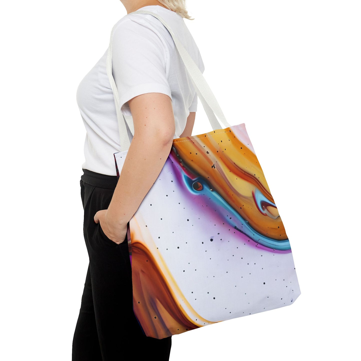 Colorful Abstract Tote Bag | Art Bags for Women, Reusable Shopping Bag