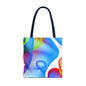 Vibrant Abstract Tote Bag, Colorful Beach Bag, Reusable Grocery Tote, Stylish Everyday Bag, Gift for Art Lovers