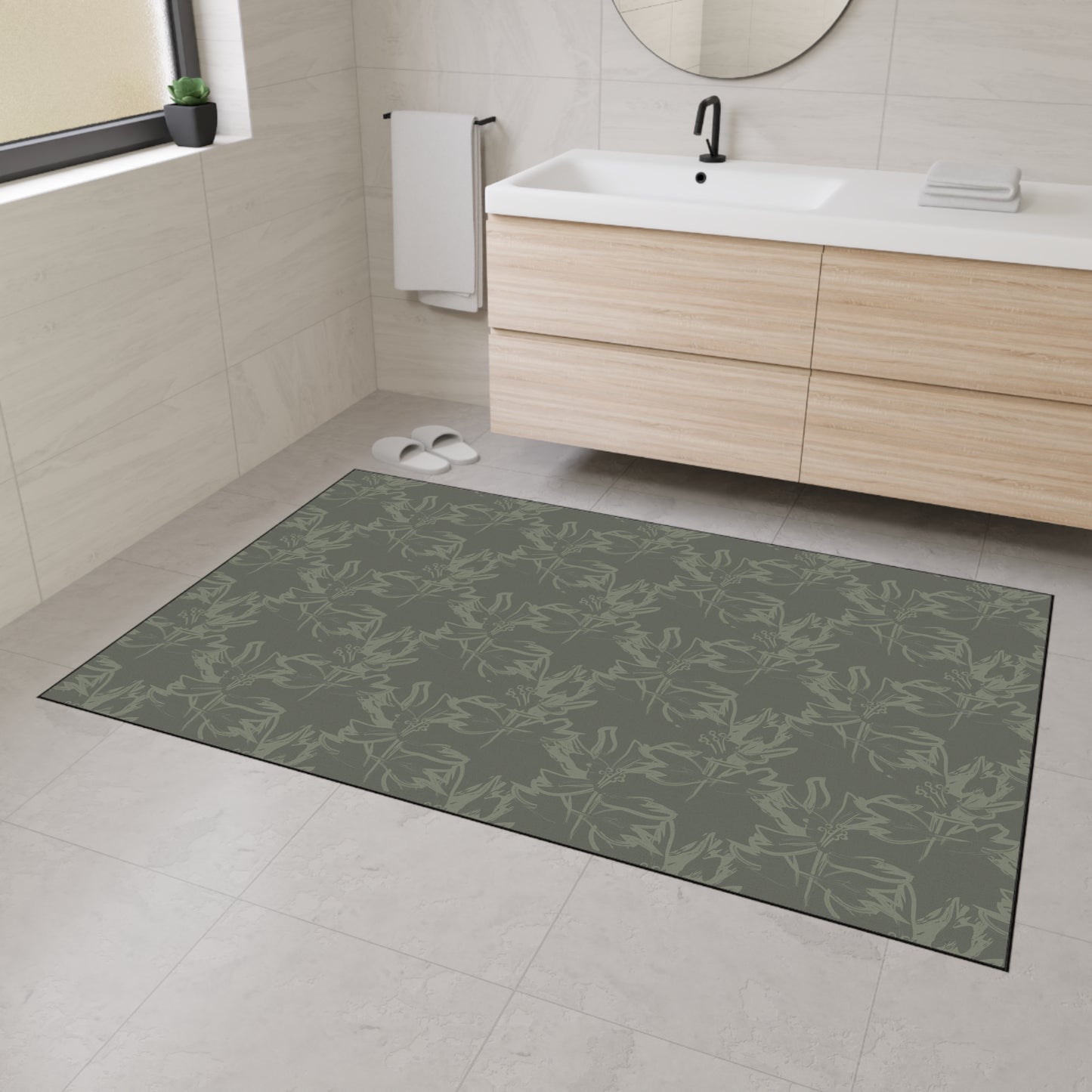Heavy-Duty Floor Mat — Durable Camouflage Pattern Entry/Utility Rug