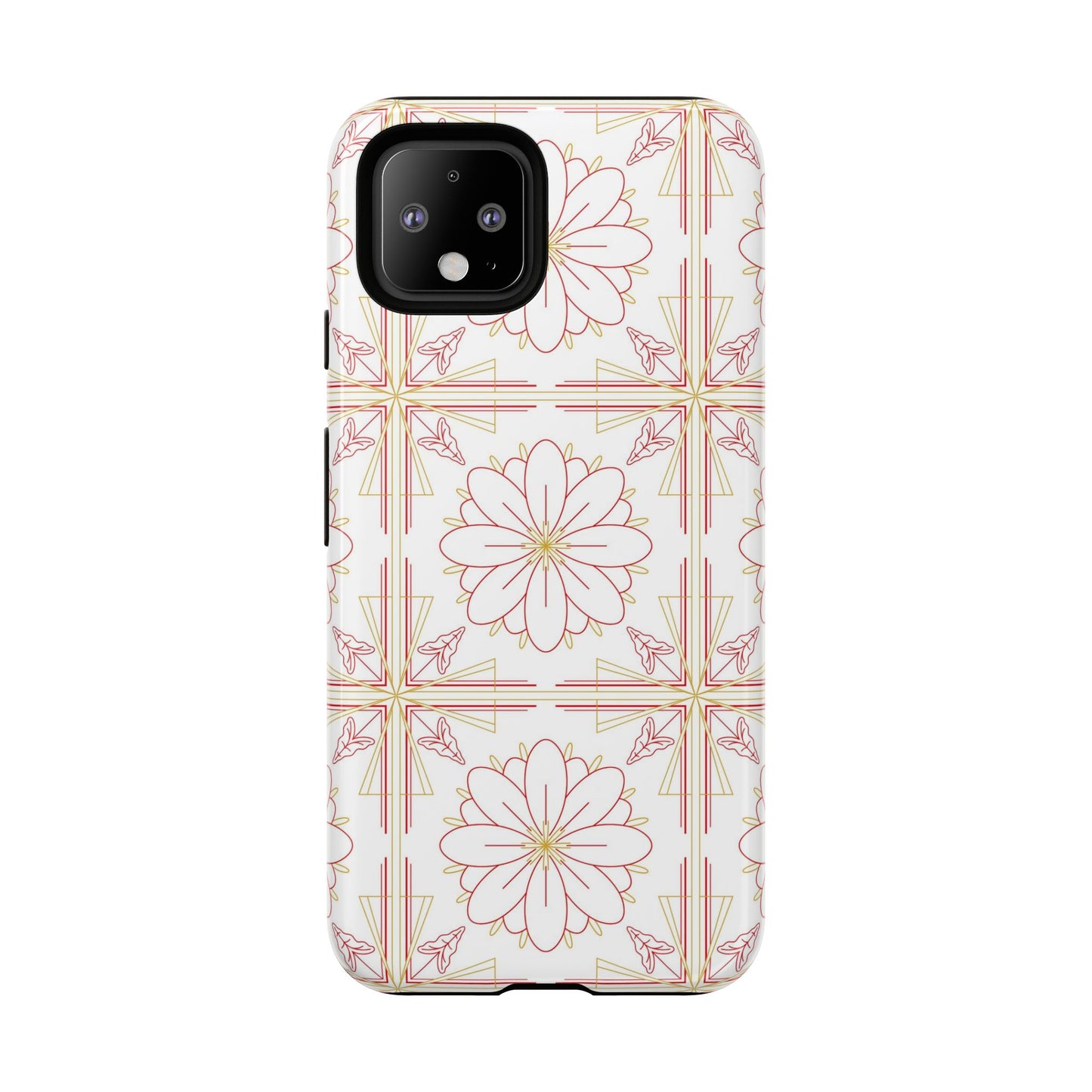 Floral Pattern Phone Case - Stylish Tough Case, Flower Design, Cute Mobile Cover, Phone Accessory, Gift for Her, Spring Style