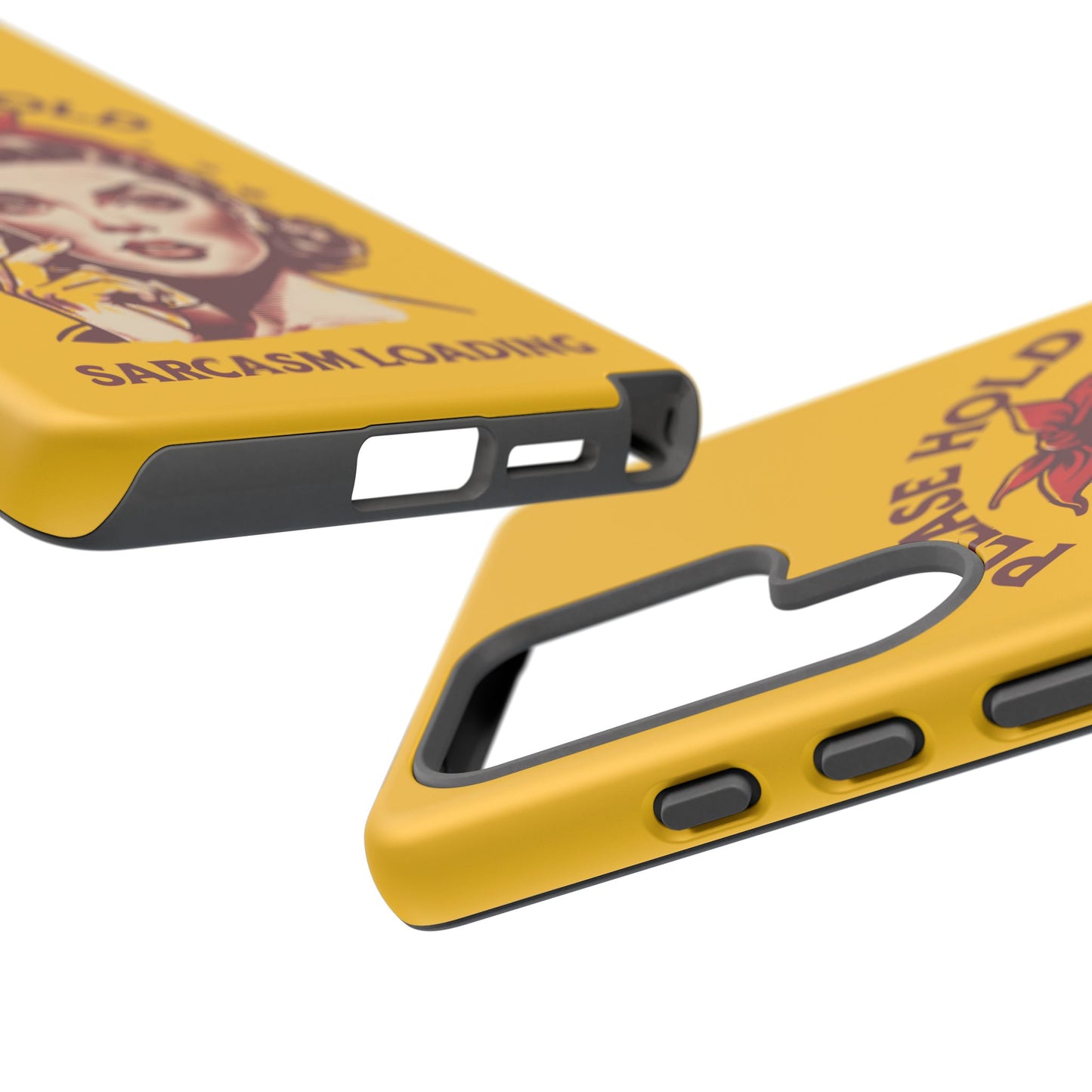 Phone Case - "Please Hold, Sarcasm Loading" Retro Pin-Up Tough Case