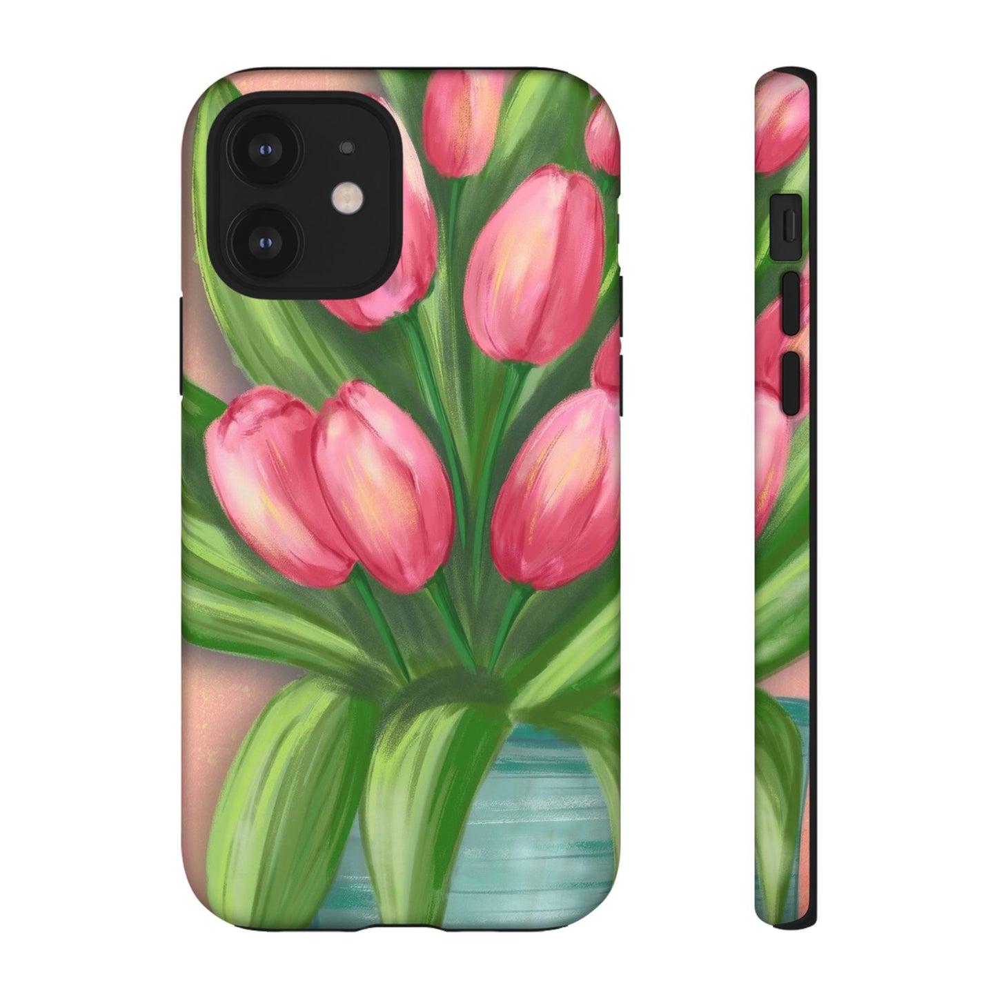 Floral Phone Case with Vibrant Tulips - Tough Cases for Garden Lovers, Spring Gifts, Nature Enthusiasts, Unique Gadget Accessories, [...]