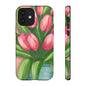 Floral Phone Case with Vibrant Tulips - Tough Cases for Garden Lovers, Spring Gifts, Nature Enthusiasts, Unique Gadget Accessories, [...]