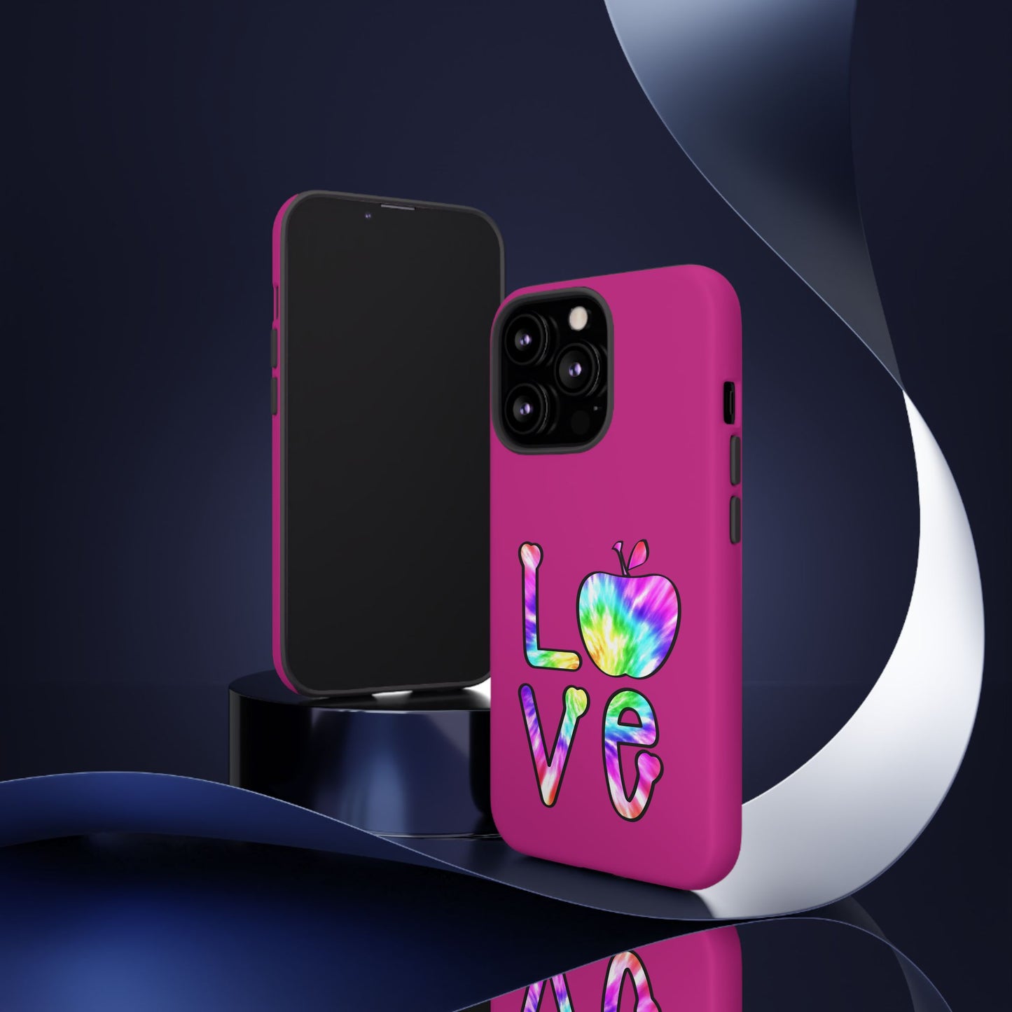 Colorful Love Phone Case, Tough Cases for iPhone, Cute Phone Accessory, Gift for Her, Summer Vibe Phone Cover
