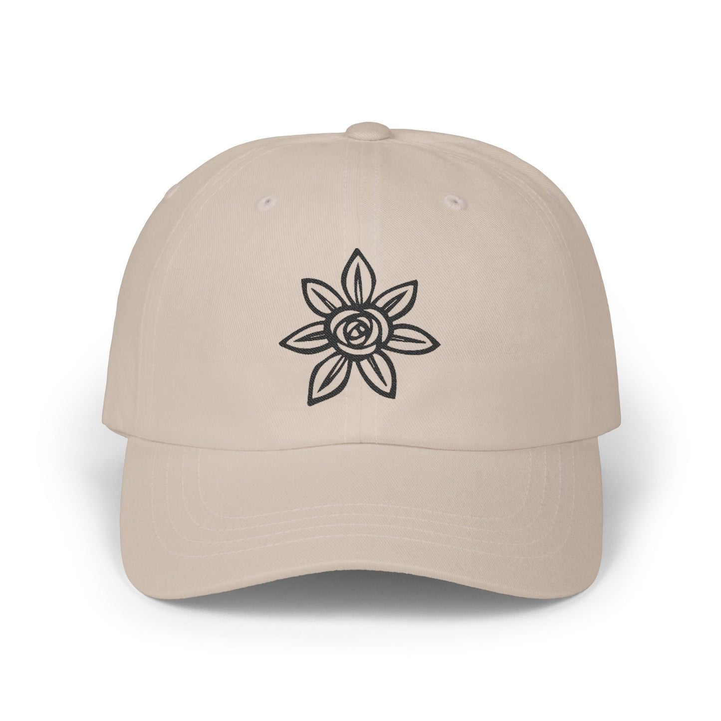 Classic Embroidered Dad Cap | Floral Design Hat | Unisex Casual Cap | Perfect Gift for Dad | Summer Accessory | Streetwear