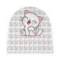 Cute Cat Baby Beanie, Infant Beanie, Newborn Hat, Pet Lover Gift, Baby Shower Favor, Seasonal Accessory
