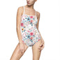Floral Print Women's One-Piece Swimsuit, Elegant Bathing Suit, Summer Beachwear, Vacation Swimwear, Resort Wear, Mother's Day Gift