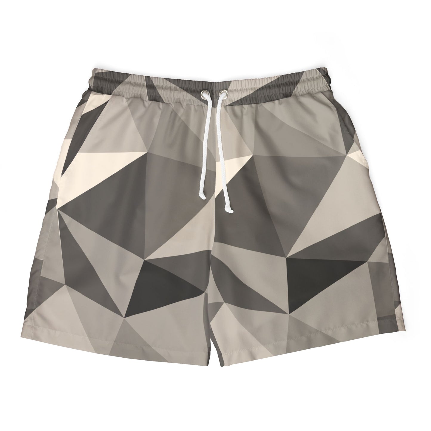 Stylish Unisex Swim Shorts - Modern Geometric Pattern, Beachwear, Summer Essentials, Pool Party, Vacation Outfit