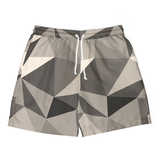 Stylish Unisex Swim Shorts - Modern Geometric Pattern, Beachwear, Summer Essentials, Pool Party, Vacation Outfit