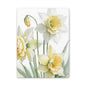 Matte Canvas, Stretched, 1.25" beautiful flowers white and yellow.