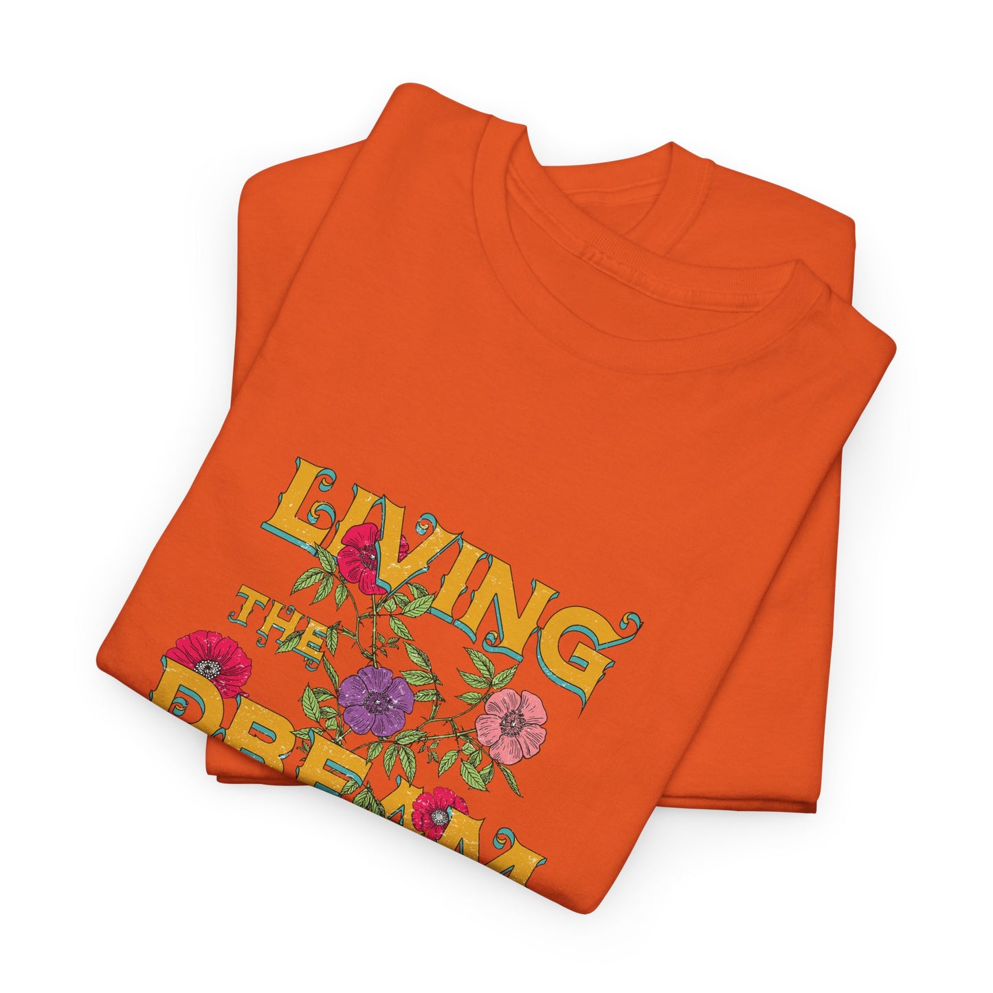 Living the Dream Floral Tee, Unisex Cotton T-Shirt, Inspirational Gift, Casual Everyday Wear, Flower Graphic Shirt, Summer Wardrobe [...]