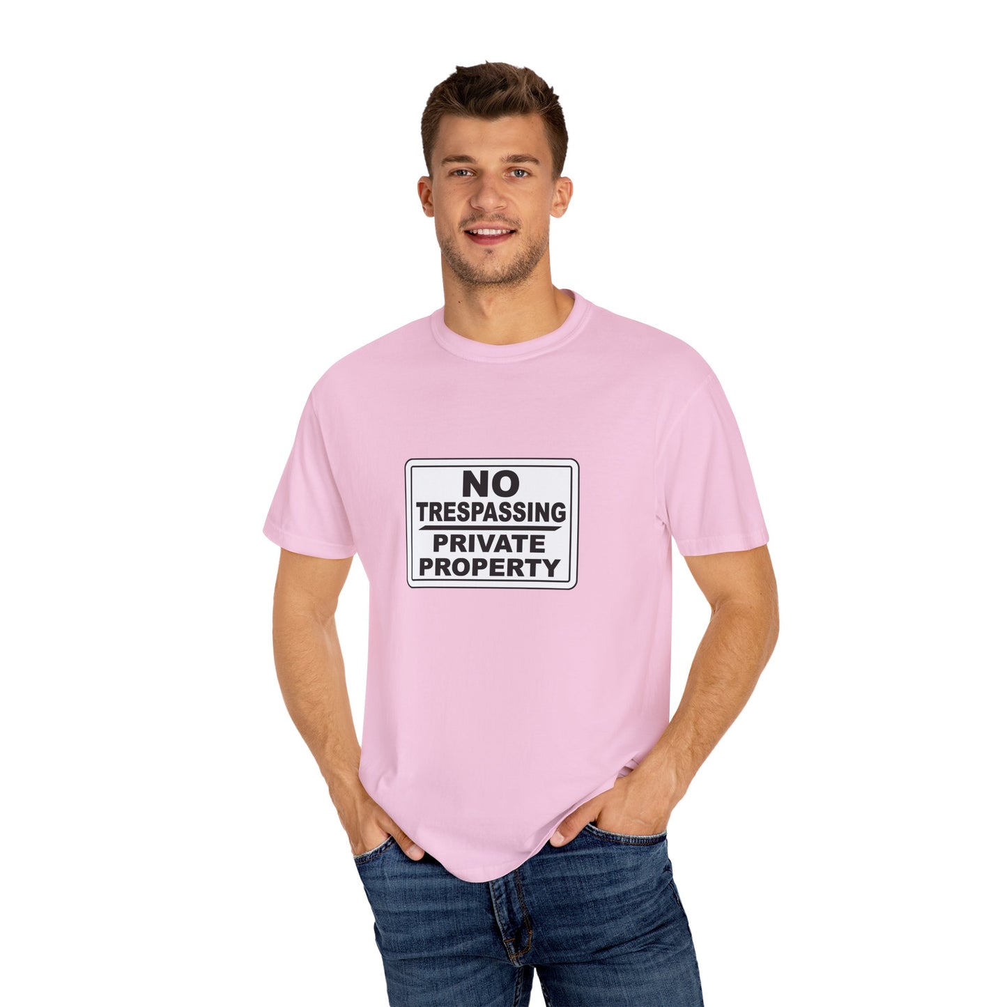 Unisex Garment-Dyed T-Shirt with Bold 'No Trespassing' Design | Casual Wear, Gift for Outdoors Lovers, Funny Shirt, Statement Tee, [...]