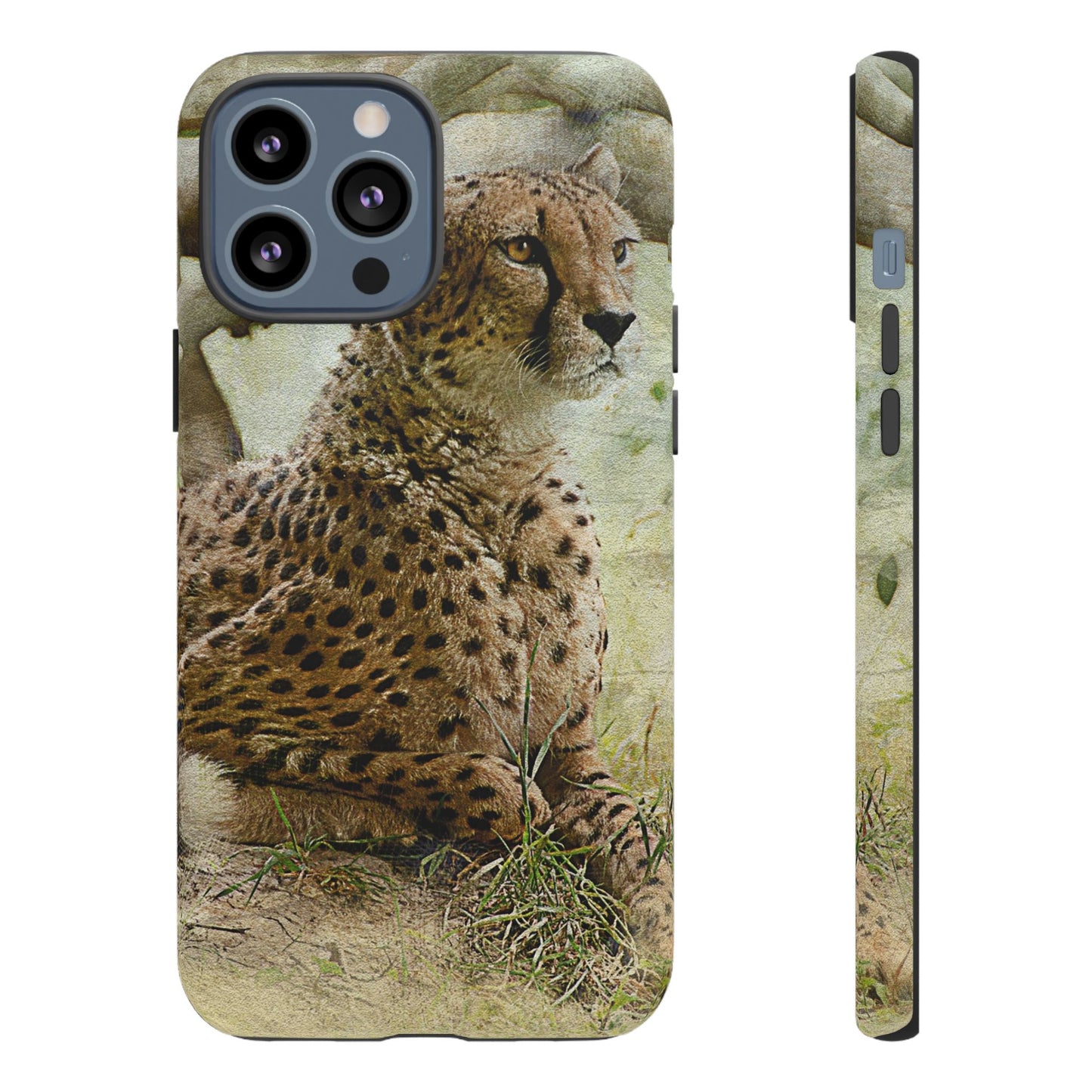 Cheetah Phone Case, Tough Cases, Animal Lover Gift, Wildlife Protection, Eco-Friendly Mobile Cover, Unique Phone Accessory