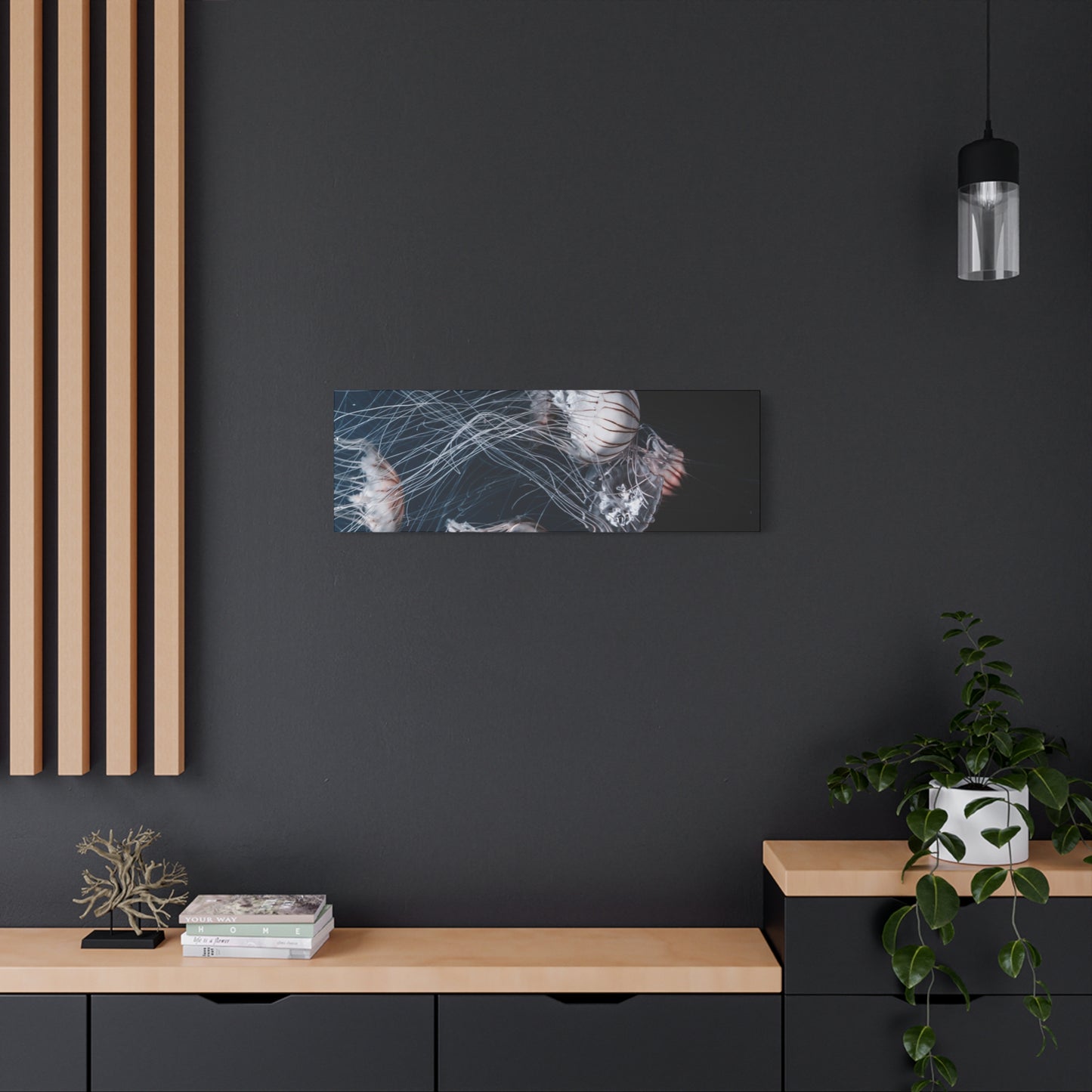 Jellyfish Swarm Matte Stretched Canvas