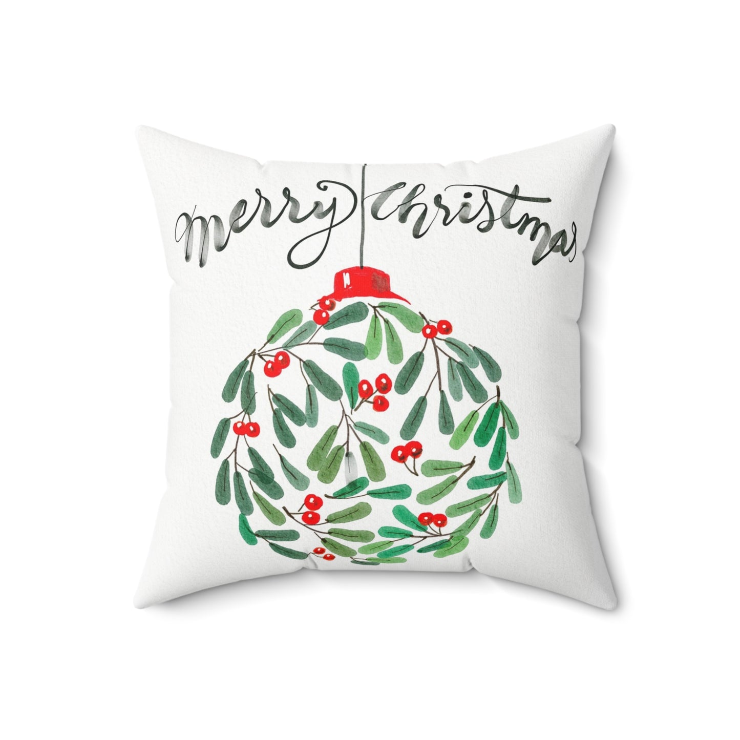 Merry Christmas Holiday Pillow, Christmas Decor, Cozy Home Cushion, Festive Gift, Seasonal Throw Pillow