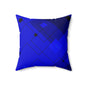 Modern Geometric Pillow | Decorative Throw Cushion, Home Decor, Living Room Accent, Gift Idea, Blue Abstract Design