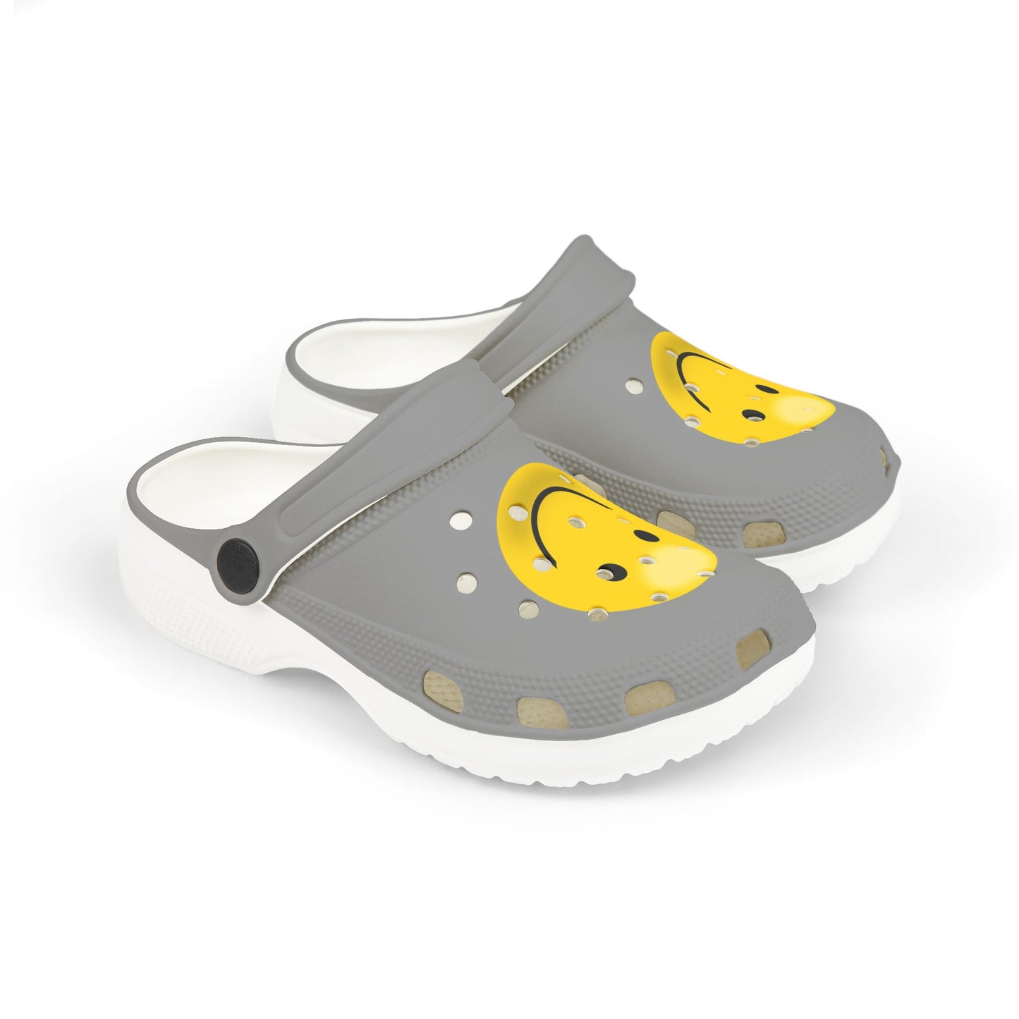 Smiley Face Clogs, Kid's EVA Foam Shoes, Comfortable Summer Footwear, Fun Playtime Shoes, Gift for Kids, Cute Garden Clogs