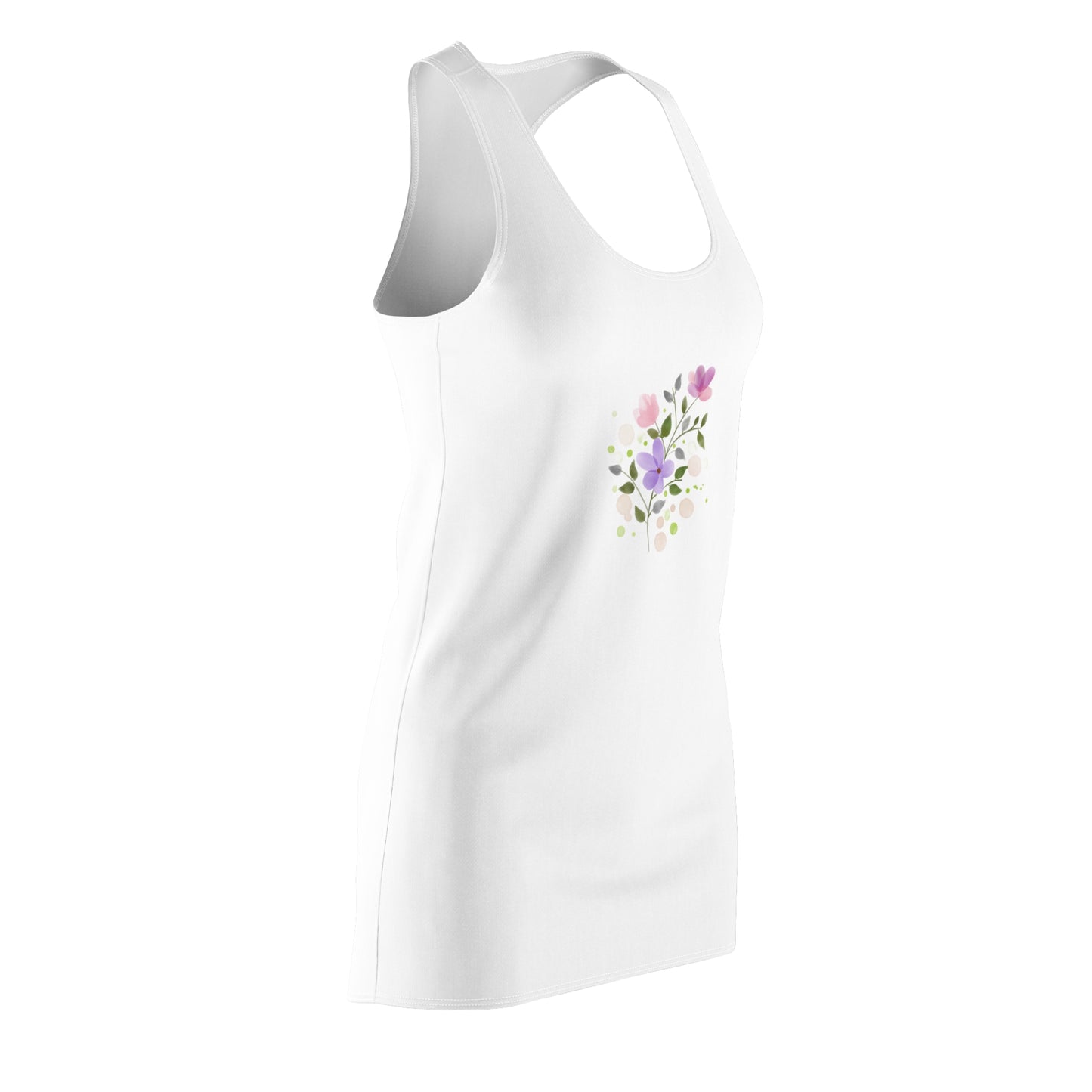 Floral Women's Racerback Dress - Summer Casual, Beachwear, Day Out, Spring Fashion, Wedding Guest