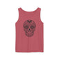 Skull Design Tank Top - Unisex, Cotton Muscle Tee for Festivals