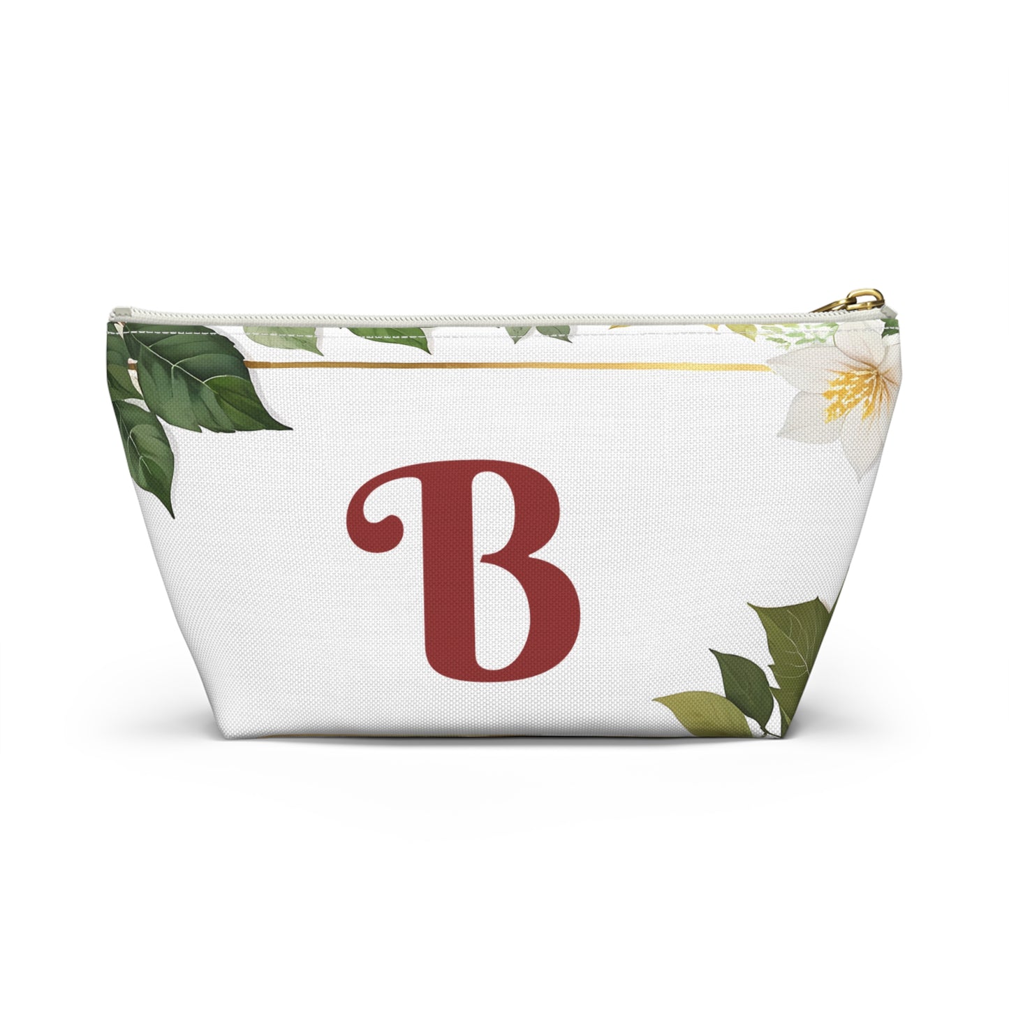 Copy of Personalized Floral Accessory Pouch, Makeup Bag, Gift for Her, Initial Pouch, Travel Organizer, Custom Cosmetic Bag