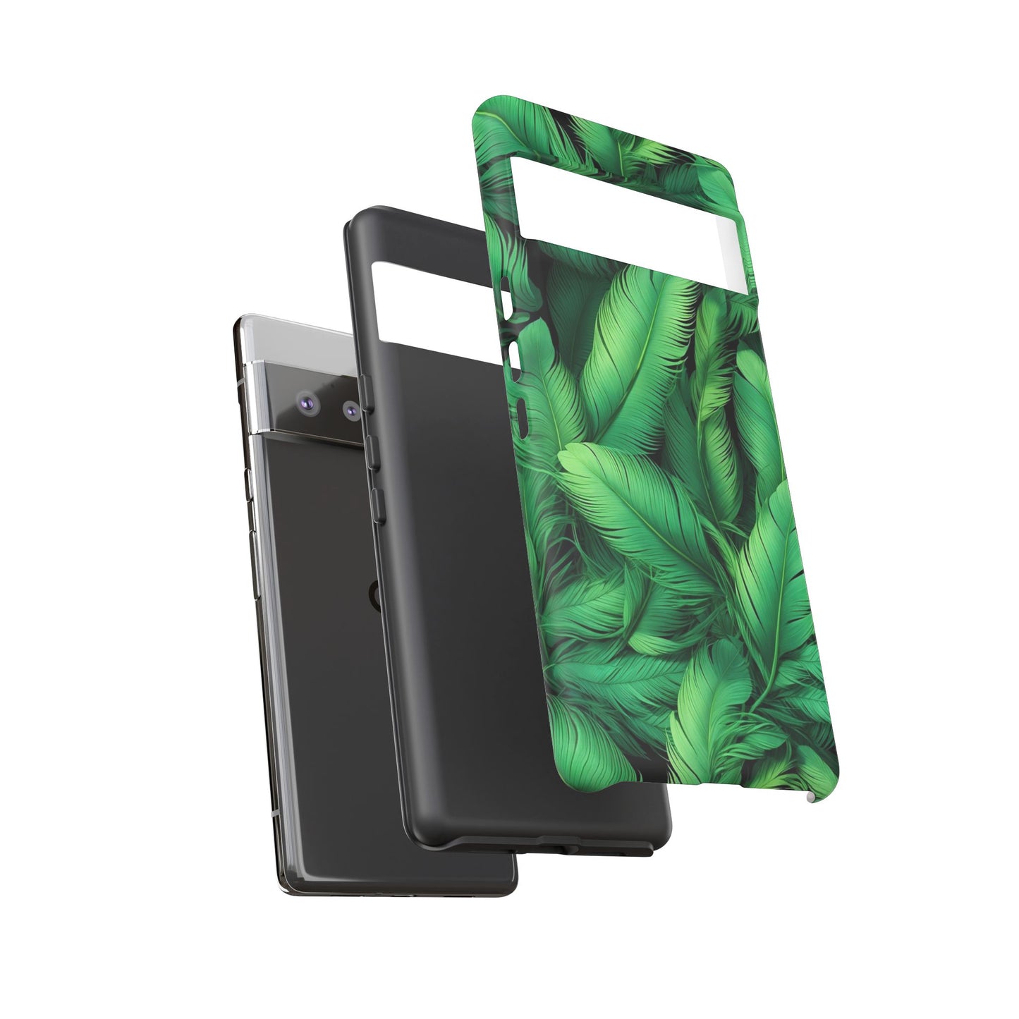 Tough Cases - Tropical Leaf Phone Case, Nature-inspired, Phone Accessory, Gift for Her, Jungle Theme, Eco-Friendly