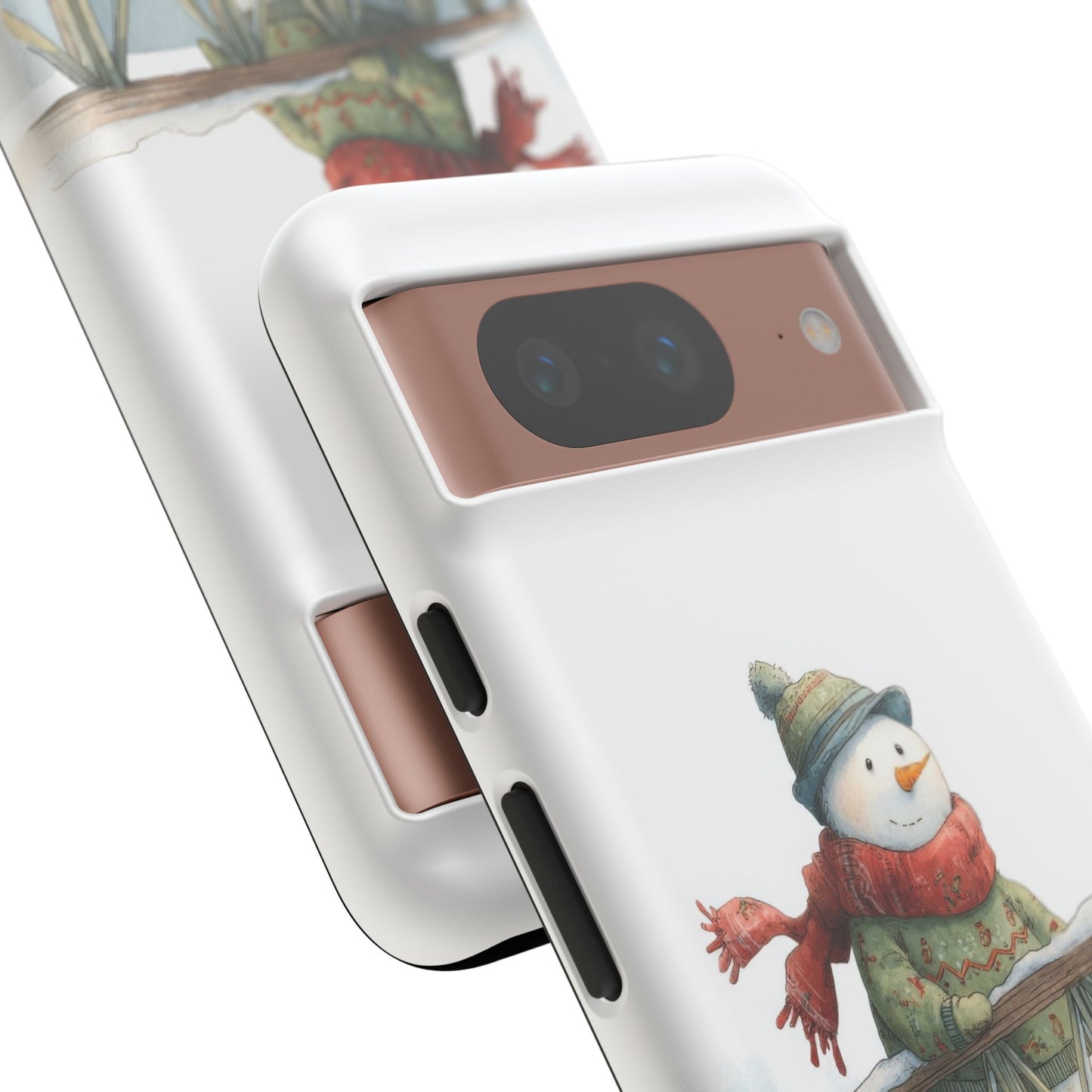 Snowman Phone Case – Winter Holiday Gift, Cute Snowman Design, Winter Accessories, Protective Phone Case, Unique Christmas Present