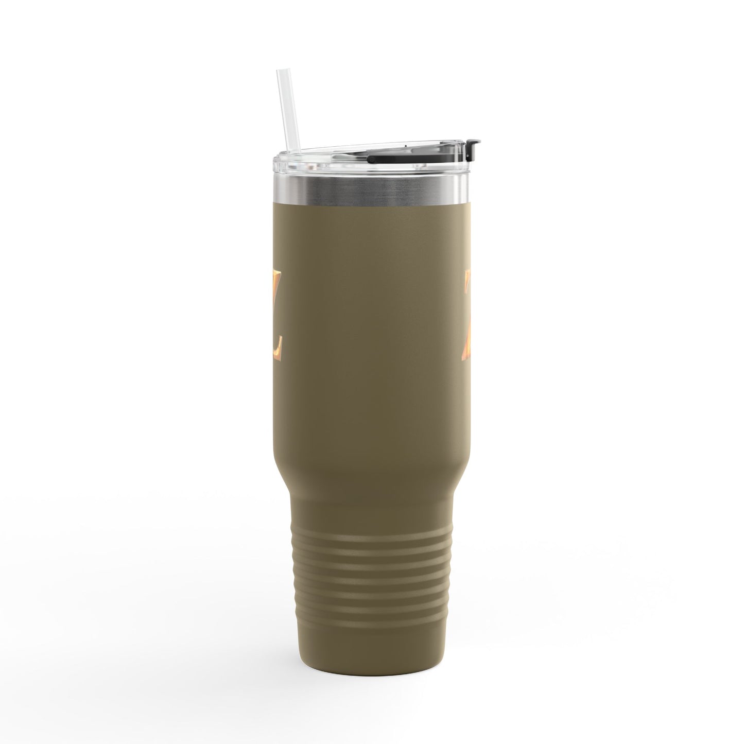 Insulated Travel Mug, 40oz - Letter Z Personalize Hipster Coffee Tumbler
