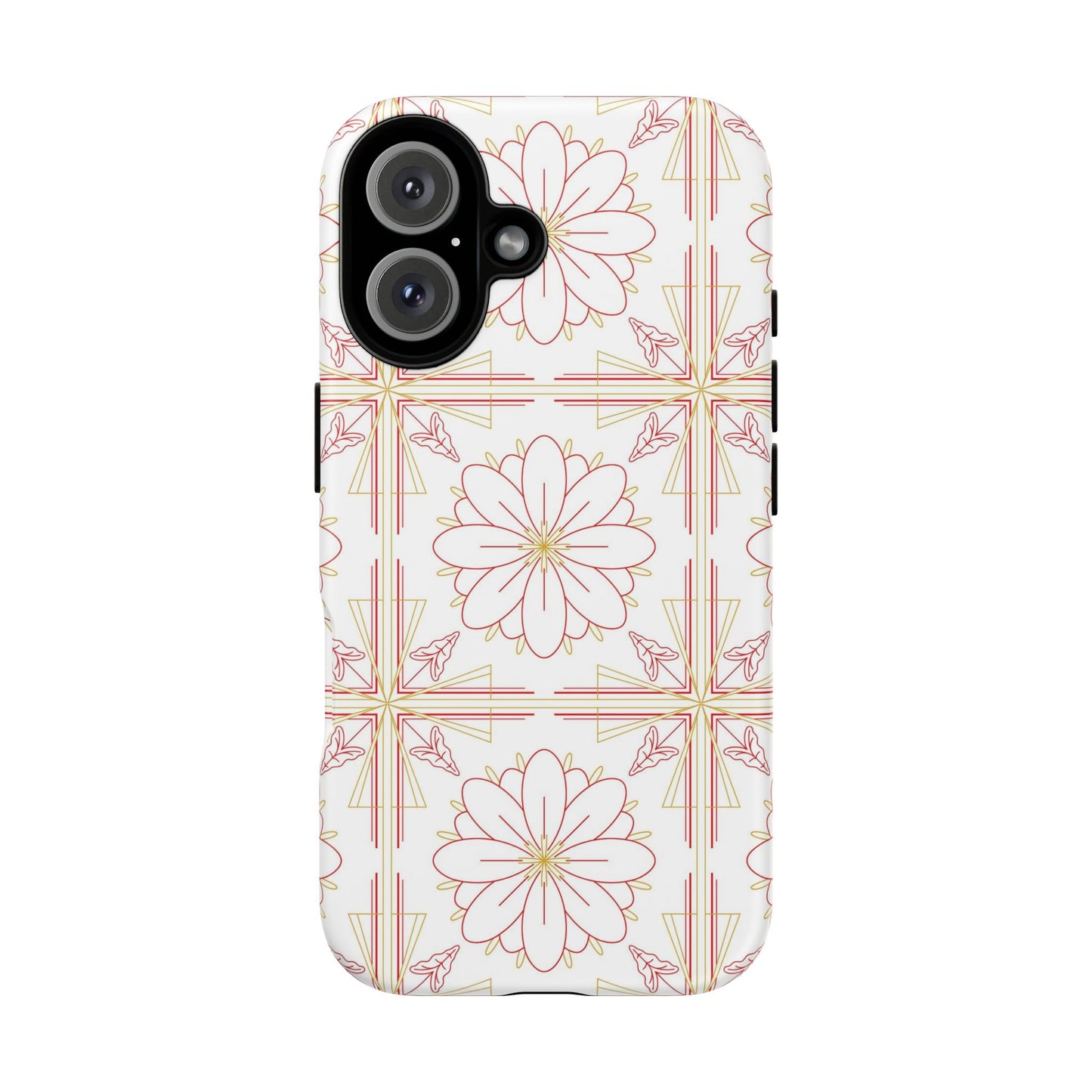 Floral Pattern Phone Case - Stylish Tough Case, Flower Design, Cute Mobile Cover, Phone Accessory, Gift for Her, Spring Style