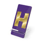 Gold Letter H Mobile Phone Stand | Personalized Desk Accessory, Tech Gift for Students, Home & Office Decor, Birthday & Graduation
