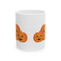 Halloween Pumpkin Ceramic Mug, Funny Fall Coffee Cup, Autumn Decor, Gift for Friends, Spooky Season Drinkware