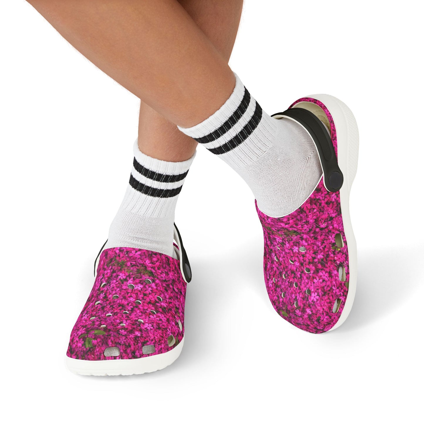 Kid's EVA Foam Clogs - Colorful Floral Slip-On Shoes, Summer Footwear, Playtime Accessories, Stylish Garden Clogs, Fun Beach Sandals